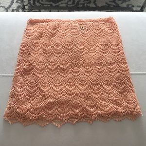 Pretty Orange Lace Skirt